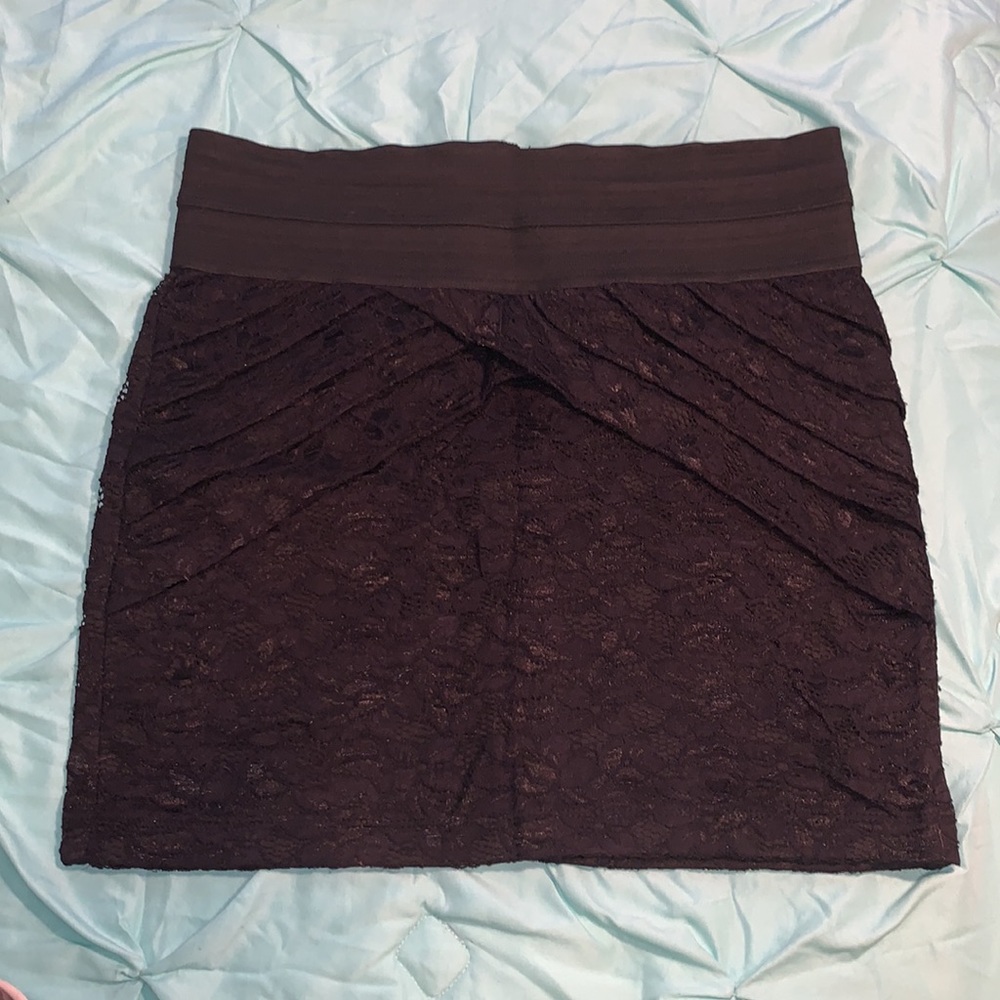 XL Wet Seal Layered Lace Bodycon Mini